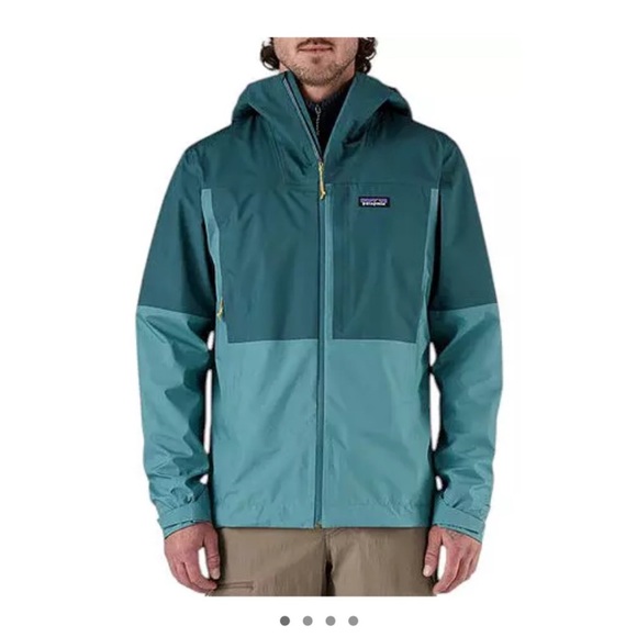 Patagonia Men's Medium Boulder Fork Rain Jacket Wetland Blue NWT Waterproof - Picture 1 of 3